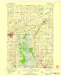 Waupun topographic map thumbnail