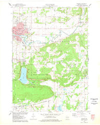 Baraboo 1975 topographic map thumbnail