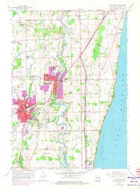Cedarburg 1959 topographic map thumbnail