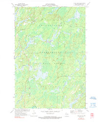 Clam Lake SE 1971 topographic map thumbnail