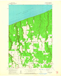 Cloverland 1961 topographic map thumbnail