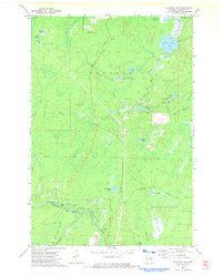 Coleman Lake 1972 topographic map thumbnail