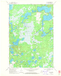 Dam Lake 1970 topographic map thumbnail