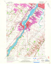 De Pere 1954 topographic map thumbnail