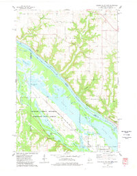 Diamond Bluff West 1974 topographic map thumbnail