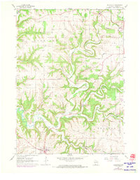 Dickeyville 1961 topographic map thumbnail
