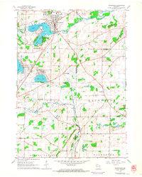 Mukwonago 1960 topographic map thumbnail