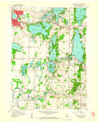 Oconomowoc East 1959 topographic map thumbnail