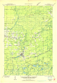 Mellen 1945 topographic map thumbnail