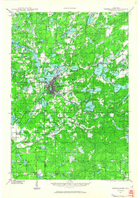 Rhinelander 1940 topographic map thumbnail