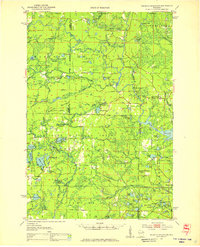 Thunder Mountain 1951 topographic map thumbnail