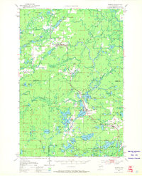 Wabeno 1951 topographic map thumbnail
