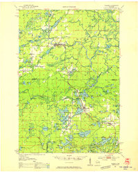 Wabeno 1951 topographic map thumbnail