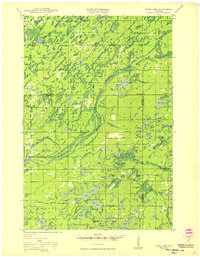 Webb Lake 1949 topographic map thumbnail