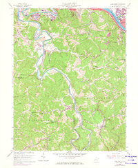 Alum Creek 1958 topographic map thumbnail