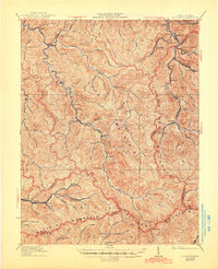 Bald Knob 1931 topographic map thumbnail