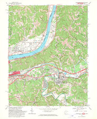 Barboursville 1968 topographic map thumbnail