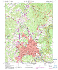 Beckley 1969 topographic map thumbnail