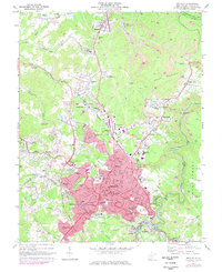 Beckley 1969 topographic map thumbnail