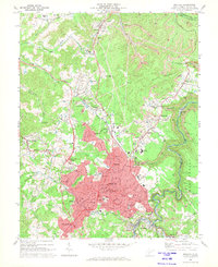 Beckley 1969 topographic map thumbnail