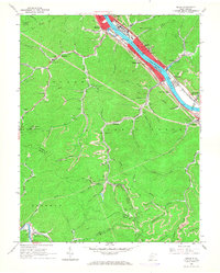 Belle 1965 topographic map thumbnail
