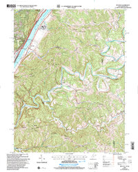 Bens Run 2002 topographic map thumbnail