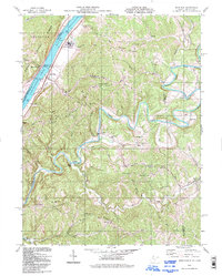 Bens Run 1994 topographic map thumbnail