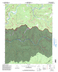 Bergoo 1995 topographic map thumbnail