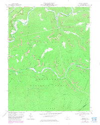 Bergoo 1966 topographic map thumbnail