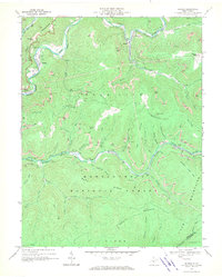Bergoo 1966 topographic map thumbnail