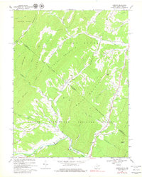 Bergton 1967 topographic map thumbnail
