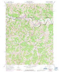 Blacksville 1958 topographic map thumbnail