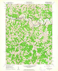 Blacksville 1958 topographic map thumbnail