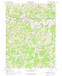 Blacksville 1958 topographic map thumbnail