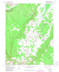 Blackwater Falls 1968 topographic map thumbnail