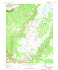 Blackwater Falls 1968 topographic map thumbnail