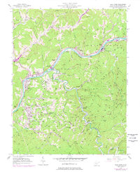 Blue Creek 1957 topographic map thumbnail