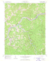 Blue Creek 1957 topographic map thumbnail