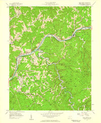 Blue Creek 1957 topographic map thumbnail