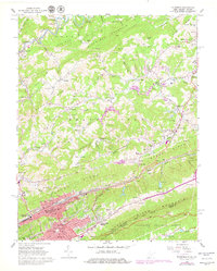 Bluefield 1962 topographic map thumbnail