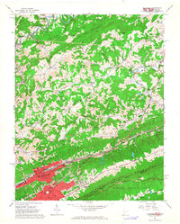 Bluefield 1962 topographic map thumbnail