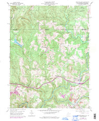 Bruceton Mills 1960 topographic map thumbnail