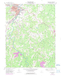 Buckhannon 1974 topographic map thumbnail