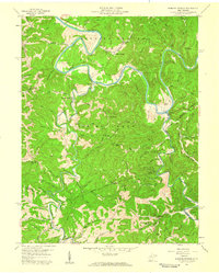 Burning Springs 1957 topographic map thumbnail