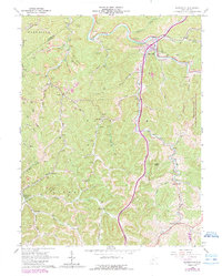 Burnsville 1965 topographic map thumbnail
