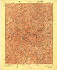 Burnsville 1927 topographic map thumbnail