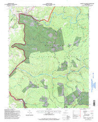 Camden on Gauley 1995 topographic map thumbnail