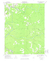 Camden on Gauley 1966 topographic map thumbnail
