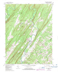 Capon Bridge 1965 topographic map thumbnail