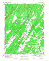 Capon Bridge 1965 topographic map thumbnail